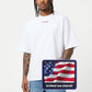 USA Flag QR Loose Boxy Tee - Funny QR Code T-Shirt | WearableCode