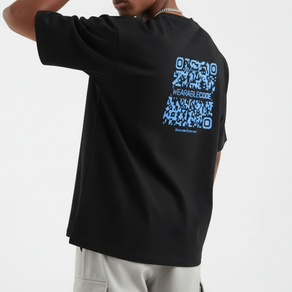 Am Israel Chai QR Oversized T-Shirt