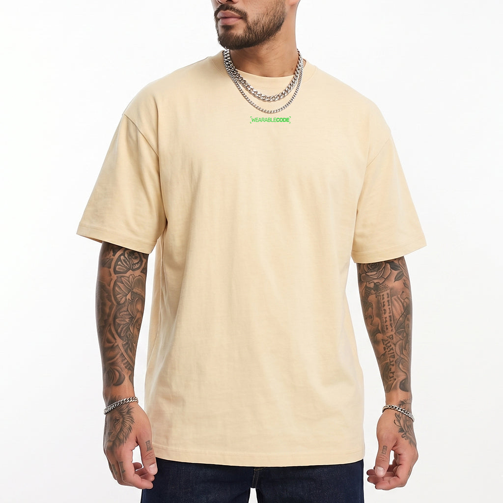 Ape Mid Finger QR Loose Boxy Tee - Funny QR Code T-Shirt | WearableCode