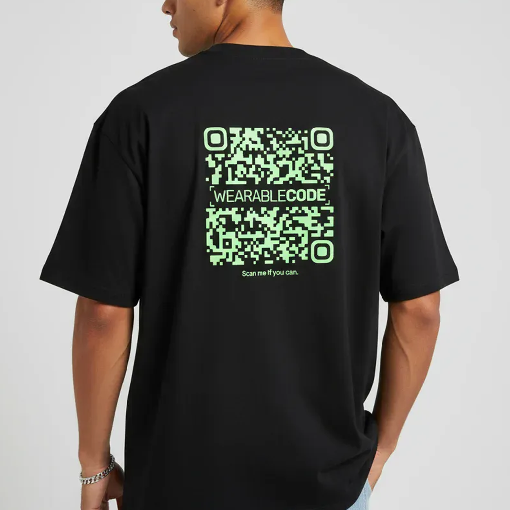 ape mid finger QR Oversized T-Shirt