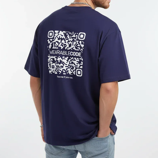 ape mid finger QR Oversized T-Shirt