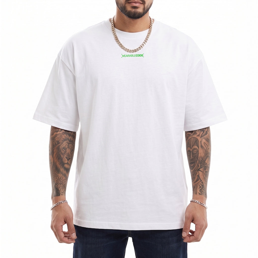 Ape Mid Finger QR Loose Boxy Tee - Funny QR Code T-Shirt | WearableCode