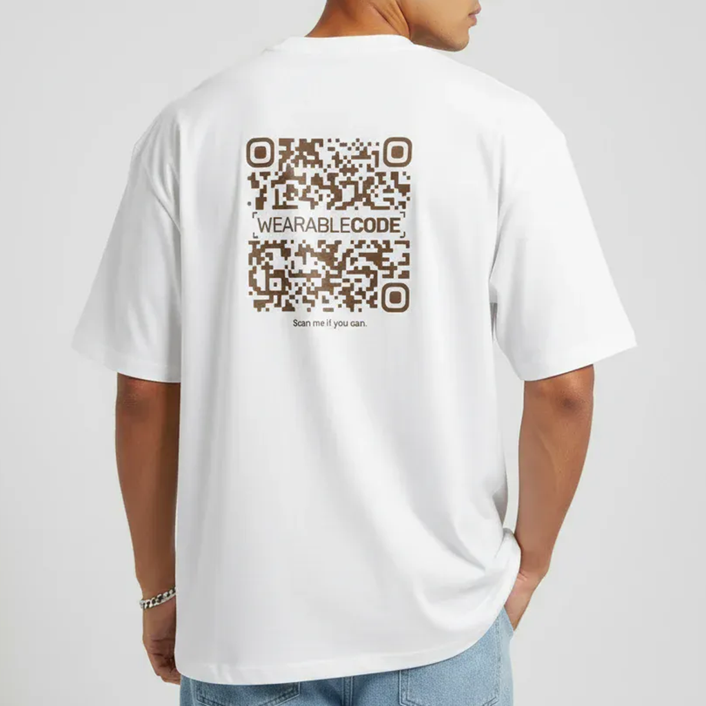 ape mid finger QR Oversized T-Shirt