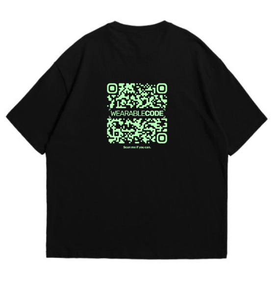 ape mid finger QR Oversized T-Shirt