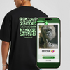 ape mid finger QR Oversized T-Shirt
