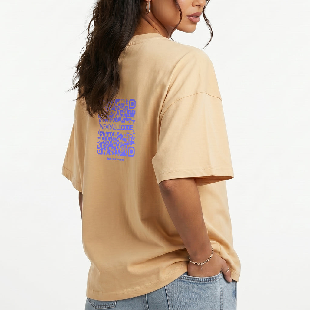 Bitch you better be joking QR Loose Boxy Tee - Funny QR Code T-Shirt | WearableCode