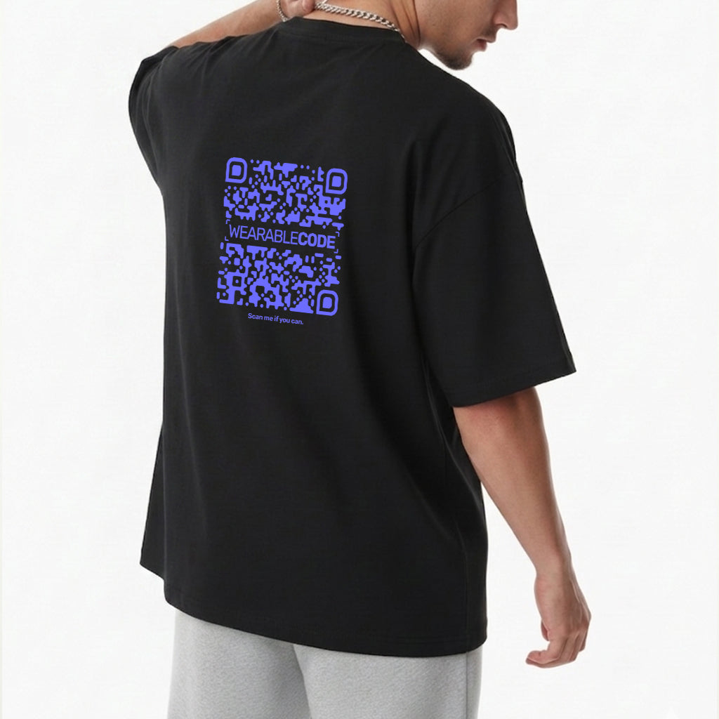 Bitch you better be joking QR Loose Boxy Tee - Funny QR Code T-Shirt | WearableCode