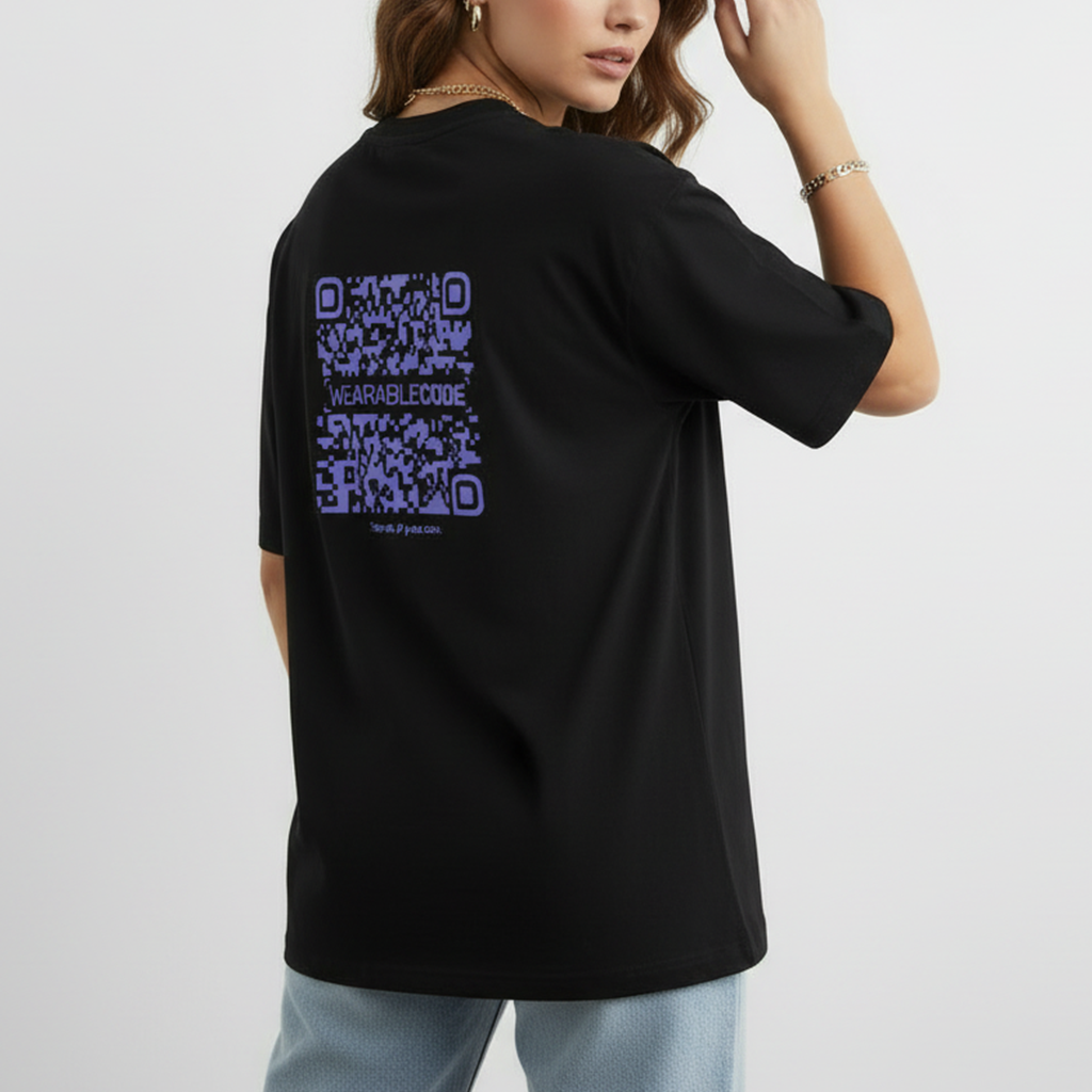 Bitch you better be joking QR Oversized T-Shirt