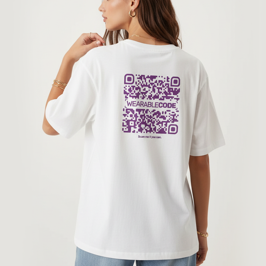 Bitch you better be joking QR Oversized T-Shirt