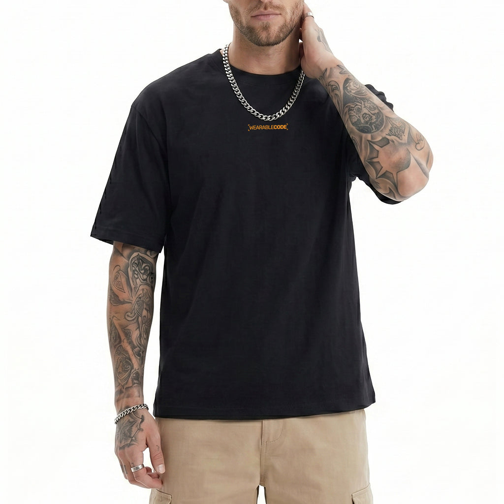 F OFF Kid QR Loose Boxy Tee - Funny QR Code T-Shirt | WearableCode