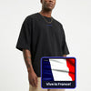 France Flag QR Loose Boxy Tee