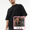F You Cat QR Loose Boxy Tee