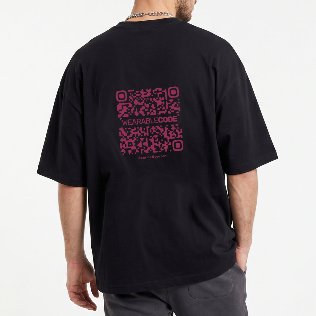 Horoscope QR Loose Boxy Tee - Funny QR Code T-Shirt | WearableCode