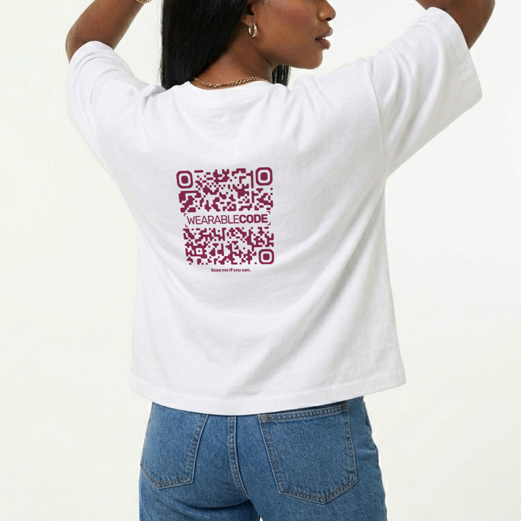 Horoscope QR Loose Boxy Tee - Funny QR Code T-Shirt | WearableCode