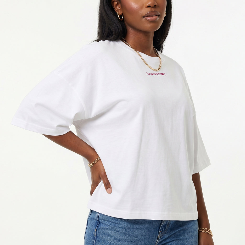 Horoscope QR Loose Boxy Tee - Funny QR Code T-Shirt | WearableCode
