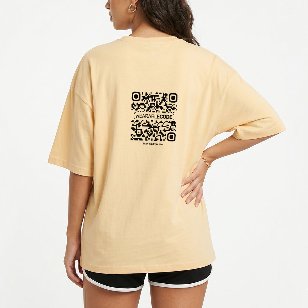 How you doin'? QR Loose Boxy Tee - Funny QR Code T-Shirt | WearableCode