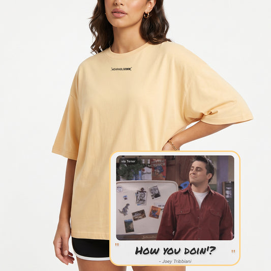 How you doin'? QR Loose Boxy Tee - Funny QR Code T-Shirt | WearableCode