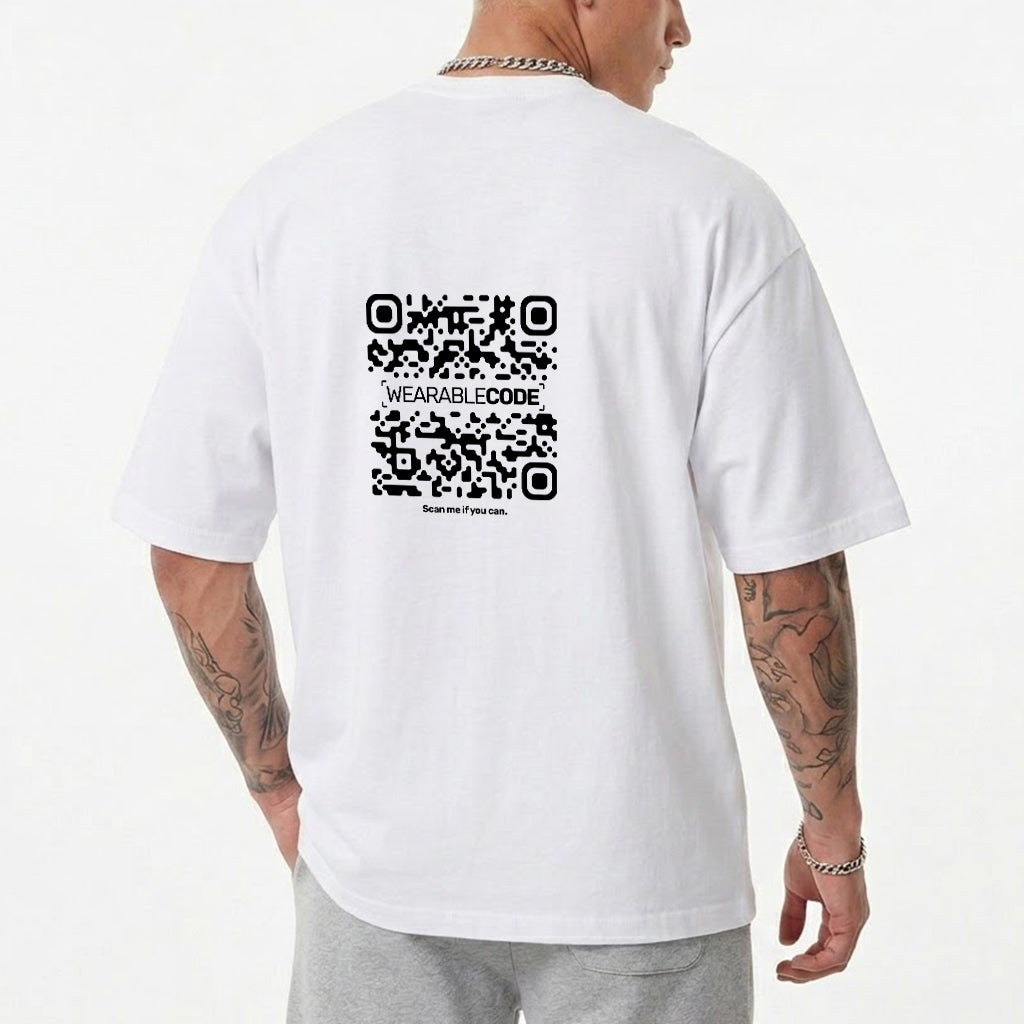 How you doin'? QR Loose Boxy Tee - Funny QR Code T-Shirt | WearableCode