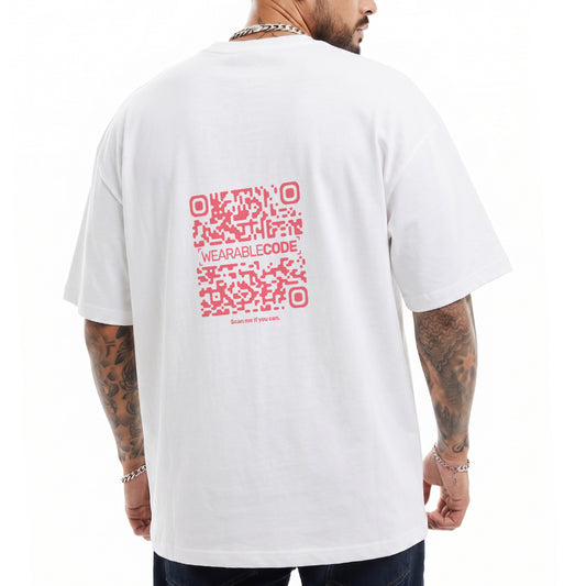 I'm Single QR Loose Boxy Tee - Funny QR Code T-Shirt | WearableCode