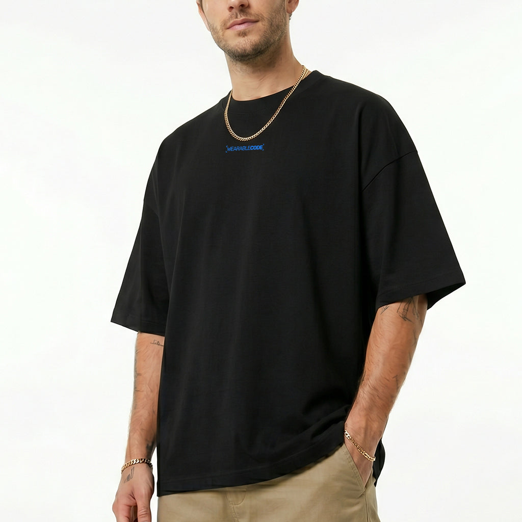 Israel Flag QR Loose Boxy Tee - Funny QR Code T-Shirt | WearableCode
