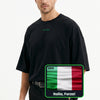 Italy Flag QR Loose Boxy Tee