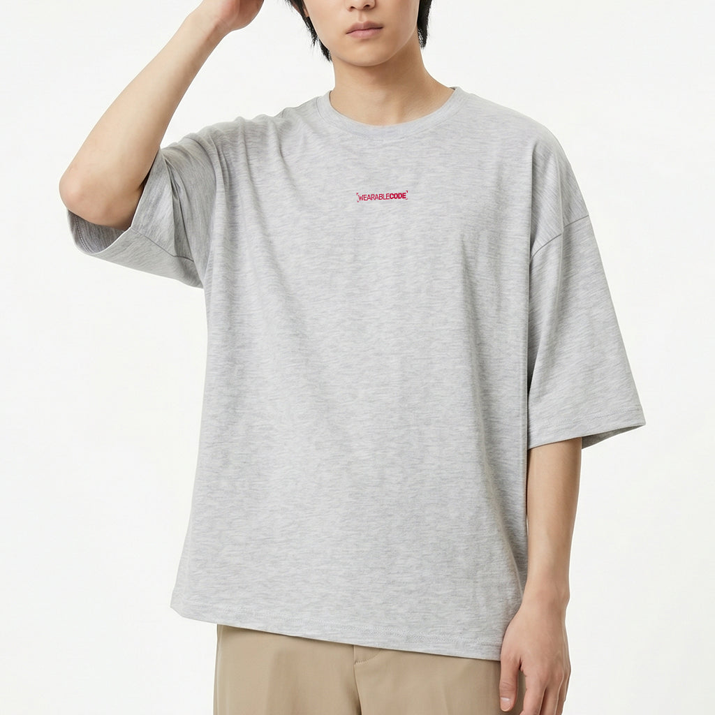 Japan Flag QR Loose Boxy Tee - Funny QR Code T-Shirt | WearableCode