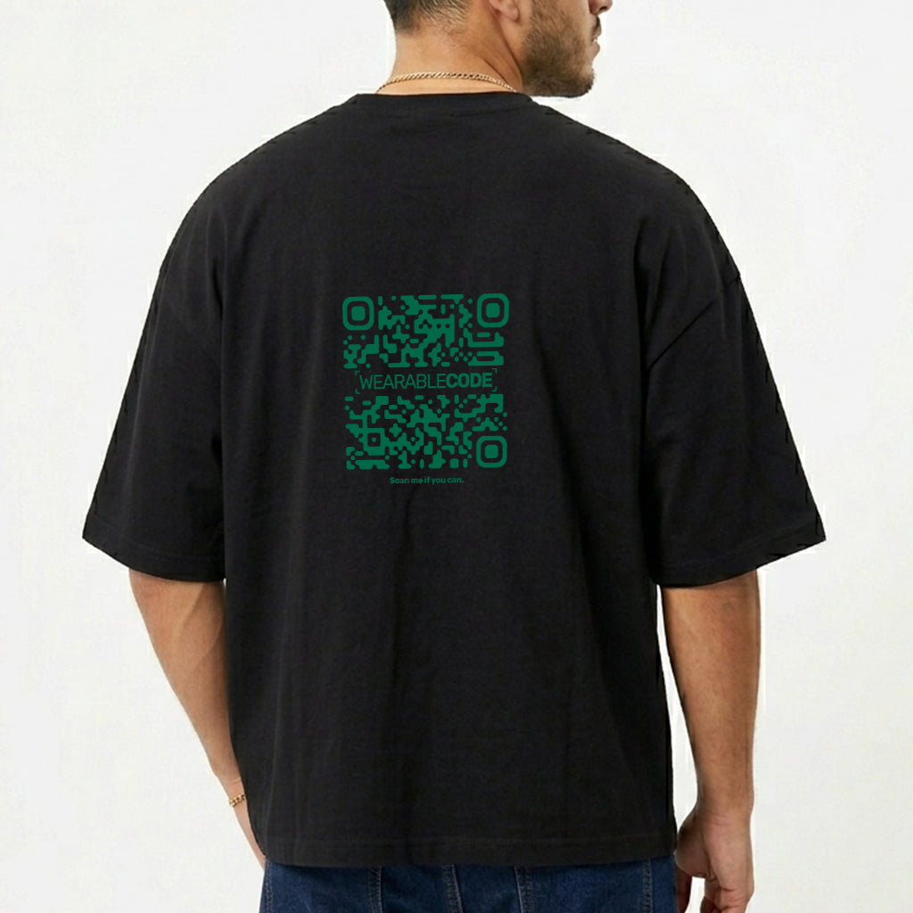 Mexico Flag QR Loose Boxy Tee - Funny QR Code T-Shirt | WearableCode