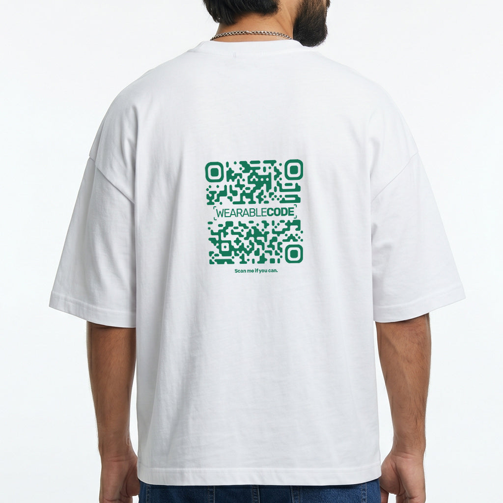 Mexico Flag QR Loose Boxy Tee - Funny QR Code T-Shirt | WearableCode