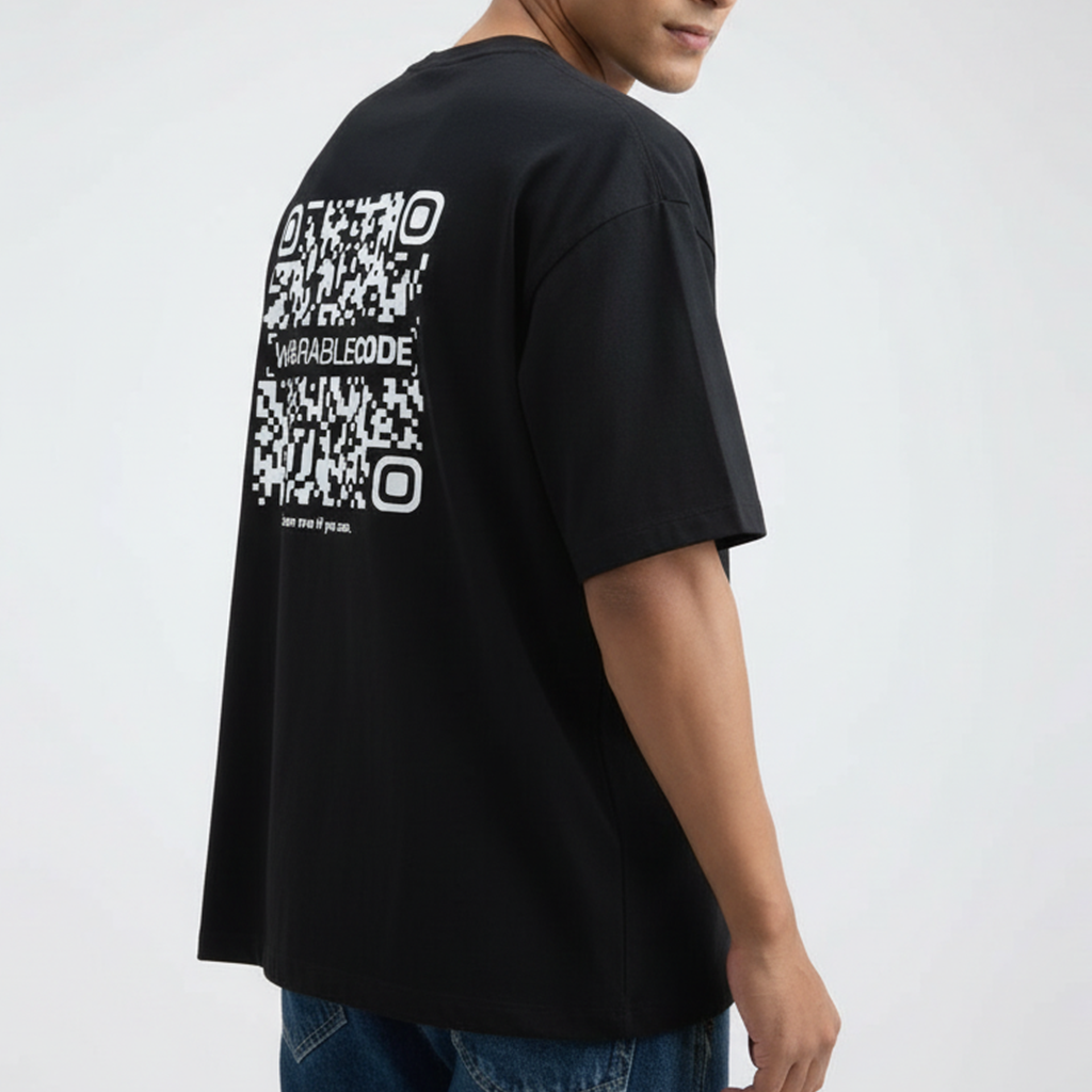 Miami Drive Game QR Oversized T-Shirt