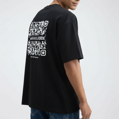 Miami Drive Game QR Oversized T-Shirt