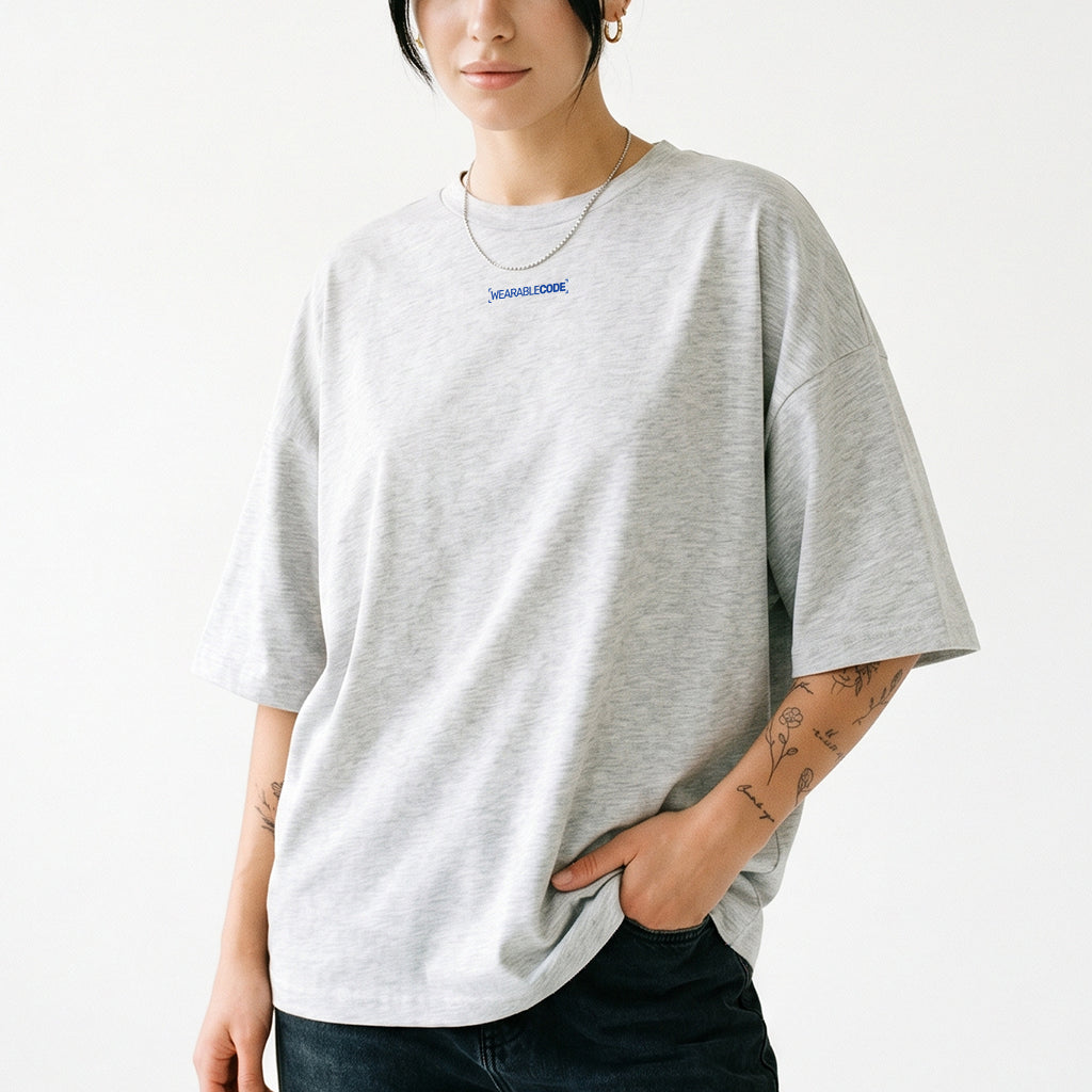 Russia Flag QR Loose Boxy Tee - Funny QR Code T-Shirt | WearableCode