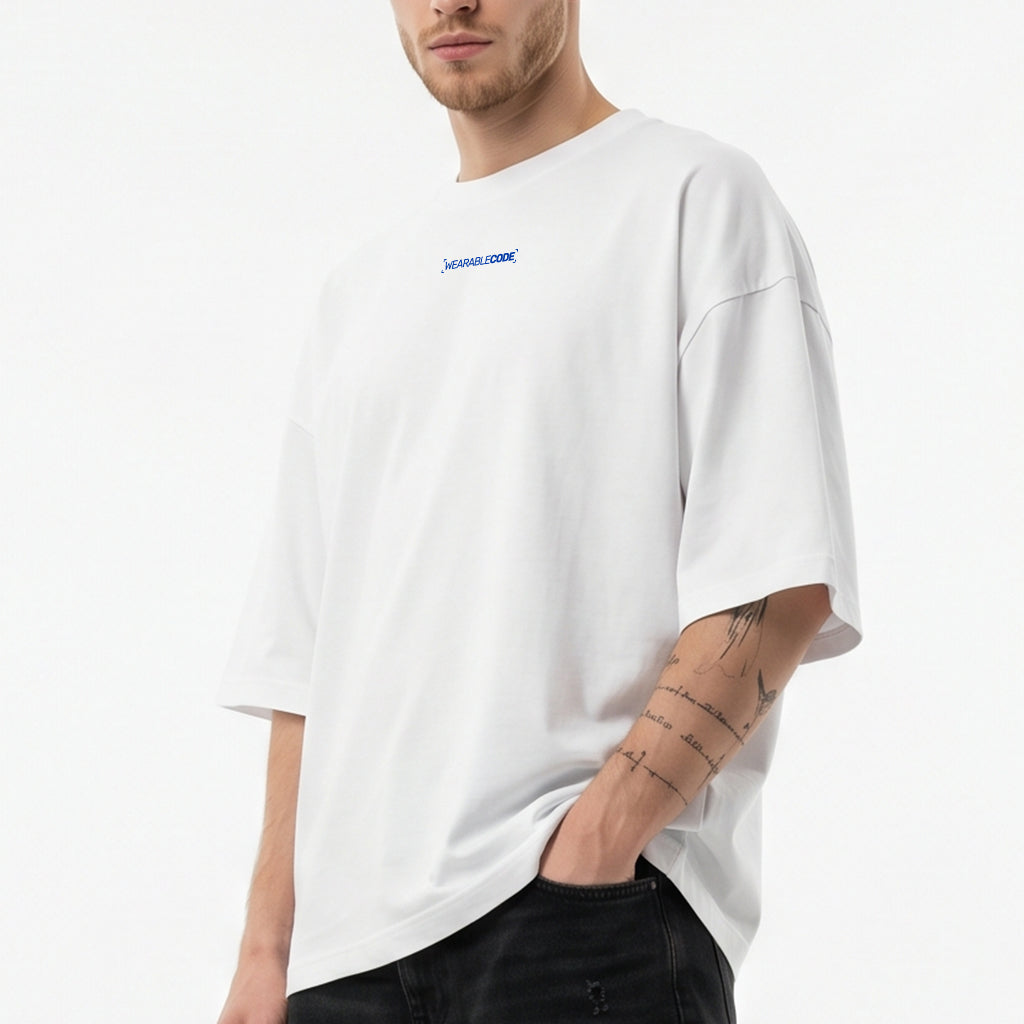 Russia Flag QR Loose Boxy Tee - Funny QR Code T-Shirt | WearableCode