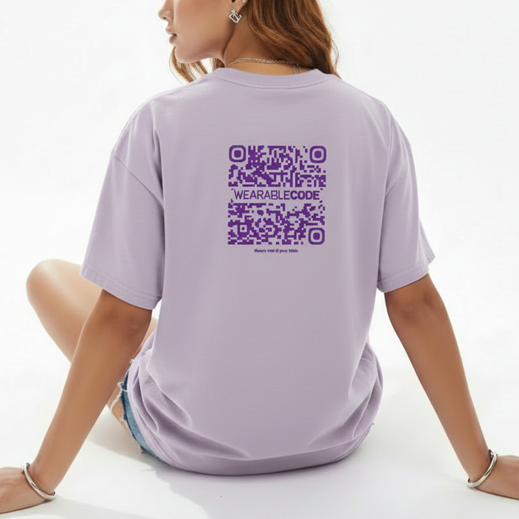 I am Single QR Oversized T-Shirt