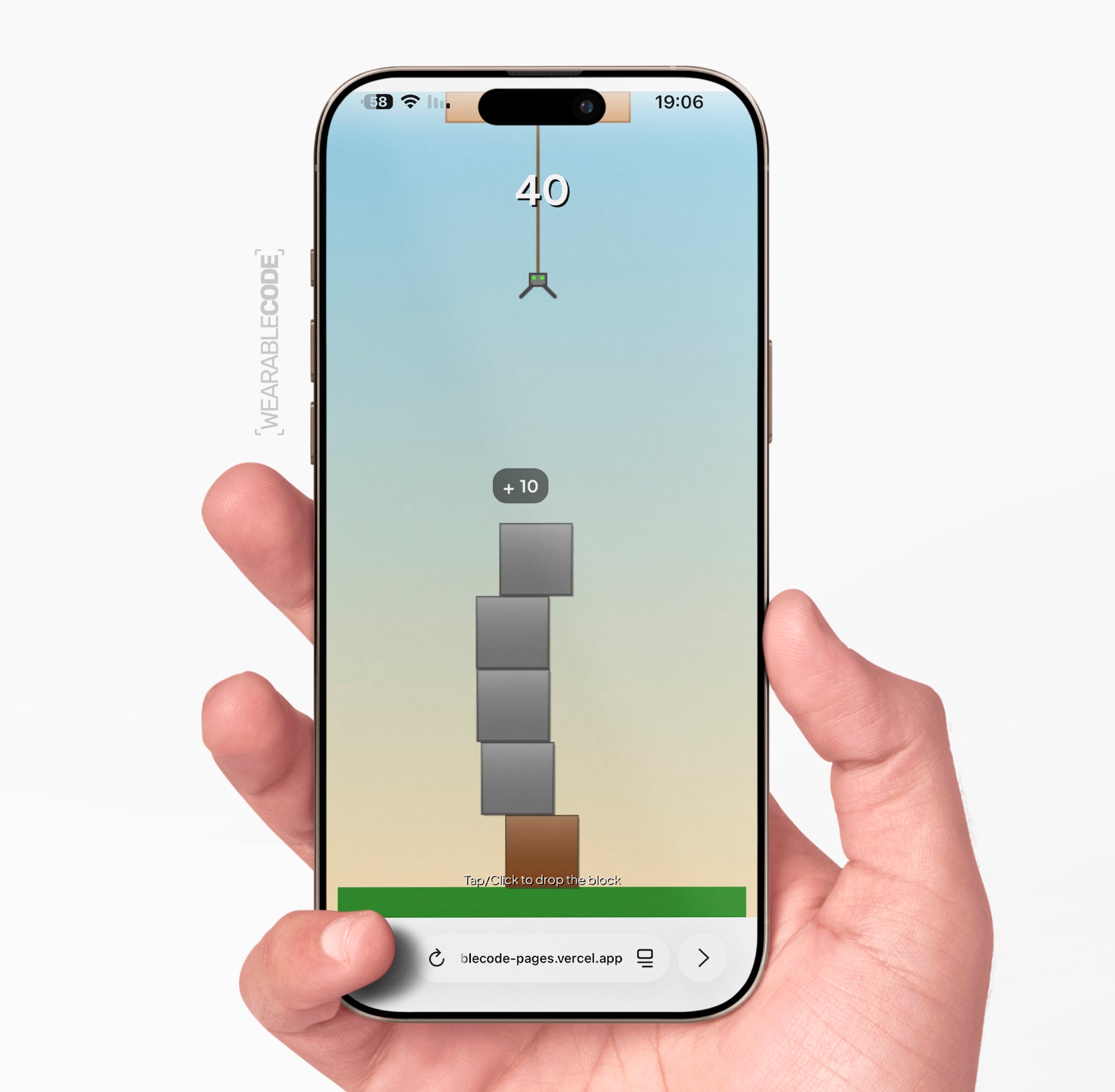 Tower Stack QR Loose Boxy Tee - Funny QR Code T-Shirt | WearableCode