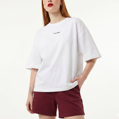 Tower Stack QR Loose Boxy Tee - Funny QR Code T-Shirt | WearableCode