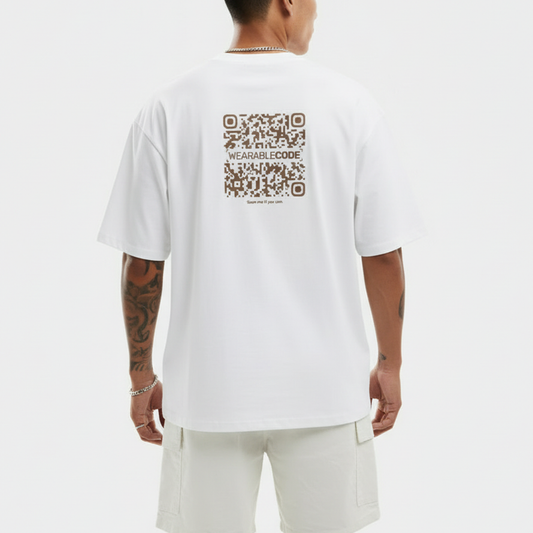 Tower Stack Game QR Oversized T-Shirt