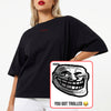 Troll Face QR Loose Boxy Tee