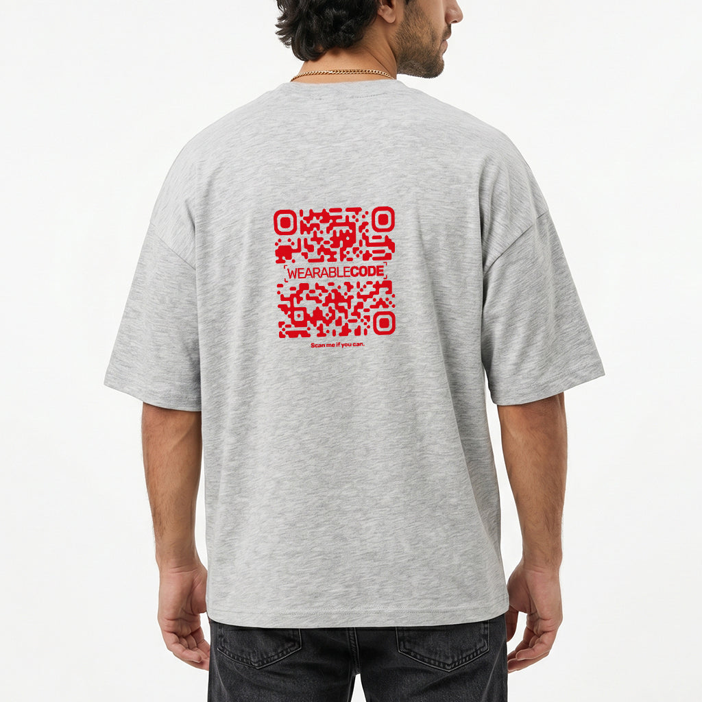 Turkey Flag QR Loose Boxy Tee - Funny QR Code T-Shirt | WearableCode
