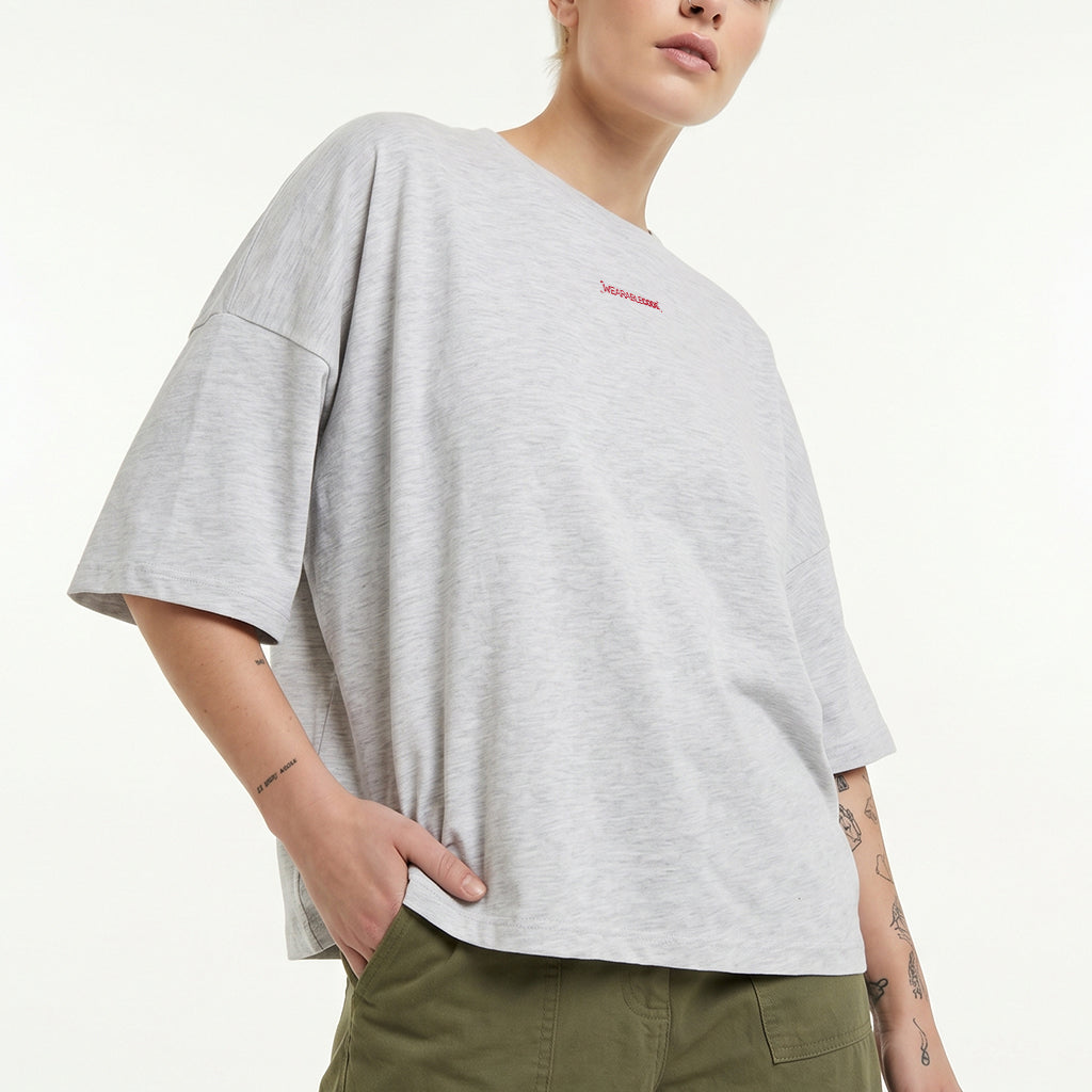 UK Flag QR Loose Boxy Tee - Funny QR Code T-Shirt | WearableCode